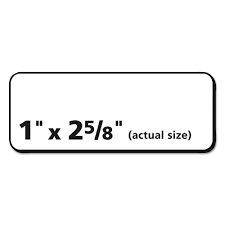 The 5351 labels are 1' x 2 13/16' (which makes them the larger of the two). Avery 5160 Easy Peel White Address Labels W Sure Feed Technology Laser Printers 1 X 2 63 White 30 Sheet 100 Sheets Box Comp U Charge Inc