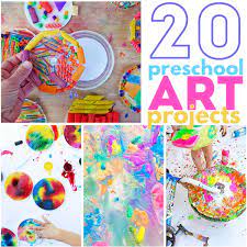 These fun and easy craft ideas are full of learning and great for toddlers and 3 year olds. 20 Preschool Art Projects Babble Dabble Do