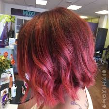 Red Rose Colored Hair Rose Gold Pink Hair Dark Red To Pink Rose Hair Color Rose Hair Hair Color For Brown Eyes