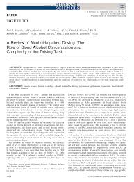 pdf a review of alcohol impaired driving the role of blood