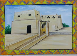 من أعمالي رسم علي كانفس بيوت شعبية سعودية 0549743660 جدة In 2020 Art Painting