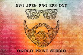 Download Mandala Style Beard Svg Doodle Art Cricut Mustache Svg Fathers Day Svg Silhouette Laser Cut Files Boho Svg Dad Svg Zentangle Svg Paper Party Kids Craft Supplies Tools