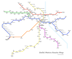 File Delhi Metro Phase 2 Schematic Route Map Svg Wikimedia