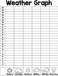Weather Chart And Graph Freebie Weather Chart Preschool Weather Weather Kindergarten