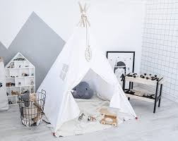 Tipi With Stabilizer Kids Teepee Teepee Tent Tipi Enfant Etsy Teepee Kids Teepee Tent Teepee