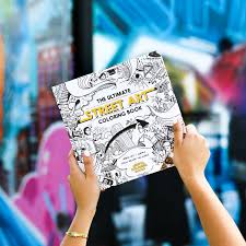 This coloring book depicts a central intersection in madison wisconsin from multiple points of view. The Ultimate Street Art Coloring Book The Wynwood Walls Shop