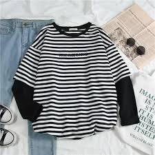 Maybe you would like to learn more about one of these? Get The Cute Women Stripe Letter Loose Casual Long Sleeve Shirt Top T Shirt Tee Shirt Kawaii Korean Japanese Harajuku Fashion Clothing White M From Storenvy Now Accuweather Shop