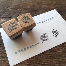 販売終了 ミモザ イラスト 消しゴムはんこ デザイン 消しゴムはんこ