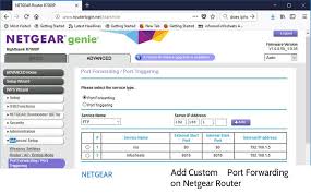 Add Custom Port Forwarding On Netgear Router In 2020 Netgear Router Port Forwarding Netgear