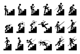 Man People Person Stick Figure Climb Climbing Staircase Etsy How To Draw Stairs Pictogram Stick Figures