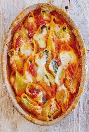 Baked Tomato Cheese Conchiglioni The Happy Foodie Recipe Recipes Conchiglioni Recipe Food