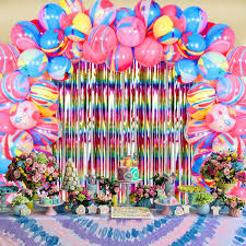 Let the party supplies and costume accessories that are offered at partyexpress.com be your guide to planning a 1960's themed party. Balloon Garland For Hippie Party Decorations 60s 70s Party Decorations And Supplies Art Paint Rainbow Theme Party Tie Dye Party Decorations For Girls Birthday Party Supplies Toys Games Innovatordiaries Com
