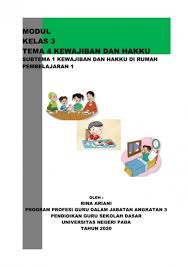Kini lagu tersebut juga dijadikan sebagai bahan pelajaran kelas 3 sd. Bahan Ajar Kls 3 Tema 4