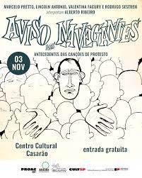 Show Aviso aos Navegantes- canções de protesto- mas o verdadeiro protesto é contra a rotina- a favor do prazer e da liberdade no ônibus