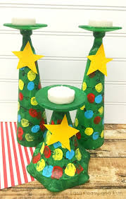 Christmas Tree Candle Holders Kids Can Make Christmas Crafts Easy Peasy And Fun