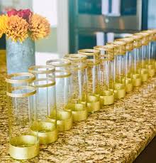 Maybe you would like to learn more about one of these? 6 Or 12 Centerpieces Wedding Decor Vases Decorated With Gold Etsy Wedding Decor Vases Wedding Centerpieces Cylinder Vase
