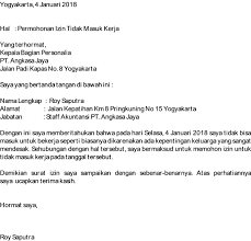 Biasanya, contoh surat peringatan untuk guru dari kepala sekolah sebagai pengirim. 11 Contoh Surat Izin Tidak Masuk Kerja Pns Karyawan Pabrik