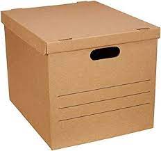 Amazon Com Amazonbasics Moving Boxes With Handles Medium 10 Pack Office Products Moving Boxes Cardboard Storage Cardboard Box