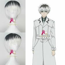 The ending of tokyo ghoul√a was very much different in the anime and the manga. Tokyo Ghoul Re Kaneki Ken Short Straight Black And White Color Anime Cosplay Wig Ebay