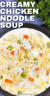 Creamy Chicken Noodle Soup One Pot Meal Recipe Creamy Chicken Soup Recipe Chicken Soup Recipes Creamy Chicken