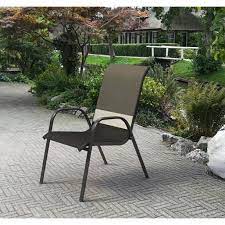 Maybe you would like to learn more about one of these? Mainstays Heritage Park Patio Stacking Sling Chair Black Stripes Walmart Com Walmart Com