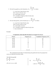 Quartile Deviation