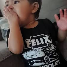 Kids Felix Chevrolet|lowrider|kids Streetwear|chicano Wear|unisex|kids  Tees|lowriderwear|lowrider Style|chevy Tees|impala Tees|feliz the Cat