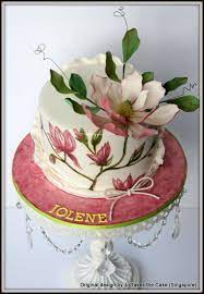 Jolene Magnolia Cake Painted Cakes Floral Cake
