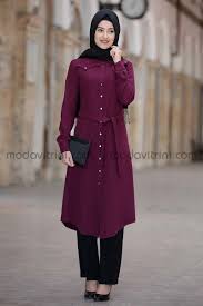 Robali Uzun Tunik Murdum Musluman Modasi Tunik Mankenler