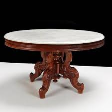 Add to favorites 1800's victorian black veined marble top end table. Lot Art Vintage Victorian Eastlake Style Marble Top Coffee Table