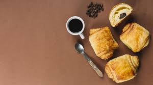 Tasse De Cafe Et Croissants Tasse Cafe Cafe Croissant Nourriture