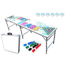 8 Foot Professional Beer Pong Table With Optional Optional Cup Holes Led Lights Dry Erase Surface Party Pong Graphics Choose Your Table Model Walmart Co In 2021 Beer Pong Tables