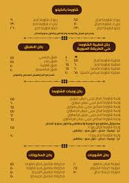 منيو الر كن الد مش ق ي العنوان Damascene Corner الركن الدمشقي Facebook