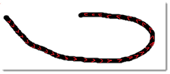 Draw a simple curved path with the pen tool. How To Make A Pattern Follow A Stroke Path Or Line Graphic Design Stack Exchange