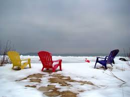 Winter Beach Chairs Traverse City Northern Michigan Winter Fun Michigan