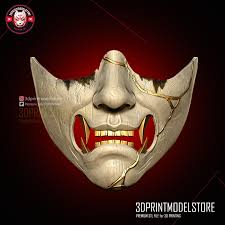 Views (3D file Ghost of Yotei Atsu Oni Mask Cosplay ? ・3D printing)