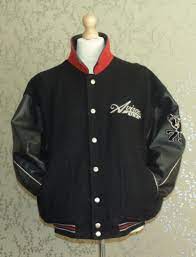 Avirex Varsity Wool Jacket Leather Sleeves Collar 3xl Vtg Hip Hop Coat Rare Leather Sleeve Wool Jacket Jackets