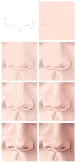 Drawing The Nose With Color Pencils Steps 1 8 Colored Pencil Portrait Color Pencil Sketch Nose Drawing