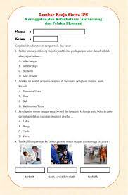 Kunci jawaban dan pembahasan soal ulangan kenaikan kelas (ukk) ips smp kelas vii. Lkpd Ips Keunggulan Dan Keterbatasan Antar Ruang Dan Pelaku Ekonomi Bab 3 Kelas 8 Desbud Id