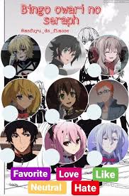 Bingo Owari No Seraph Owari No Seraph Seraphim Anime
