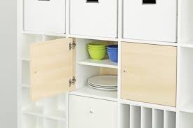 Tur Einsatz Mit Regalboden Im Ikea Kallax Ikea Kallax Regal Kallax Regal Ikea Mobel