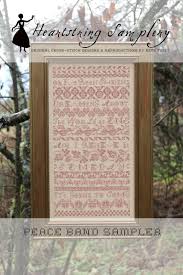 My name is ann and i am delighted to meet you here! Heartstring Samplery Peace Band Sampler Cross Stitch Pattern 123stitch