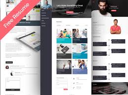 A personal website is like the online version of your resume. Free Personal Cv Resume Web Template Psdboom Free Cv Resume Templates