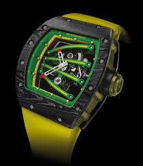 The model dedicated to the jamaican sprinter is also available in a 50 pieces limited edition, called monochrome, which is characterised by the contrast between black and white. Richard Mille Rm 59 01 Yohan Blake Yellow Replica Watch Rm 59 01 Yohan Blake Yellow