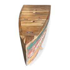 Row boat coffee table plans. Repurposed Boat Coffee Table With Storage Nautical Solid Wood Rustic Rustic Deco Incorporated