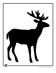 printable animal templates reindeer template craft jr silhouette animals coloriage de lion africain