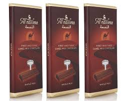 Camel milk powder in laminated aluminum pouch, packaging: Amazon Com Al Nassma Camel Milk Chocolate 3 Pack Grocery Gourmet Food