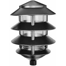 Rab Ll22b 100 Watt Max Four Tier Landscape Light Black 120v Prolighting