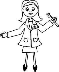 Nice Dental Dentist Doctor Woman Coloring Page Dentist Doctor Dental Health Products Design