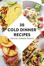 Check spelling or type a new query. 30 Cold Dinner Recipes Made For Hot Nights Summer Recipes Dinner Cold Meals Cold Summer Dinners